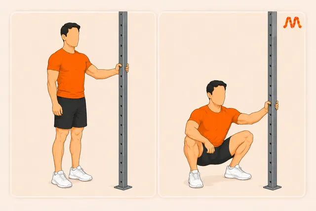 Deep Squat Hold (Supported) exercise illustration