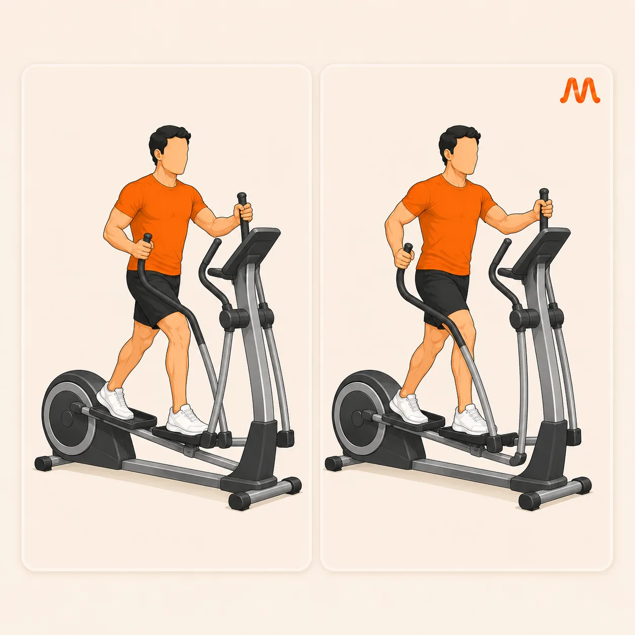 Elliptical (Steady) exercise illustration