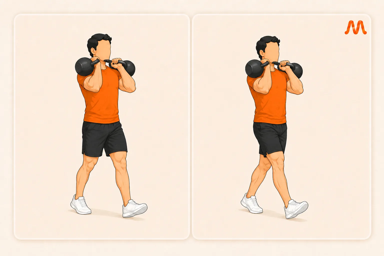 Front Rack Carry exercise illustration