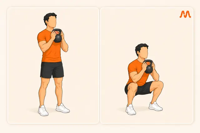 Goblet Squat exercise illustration