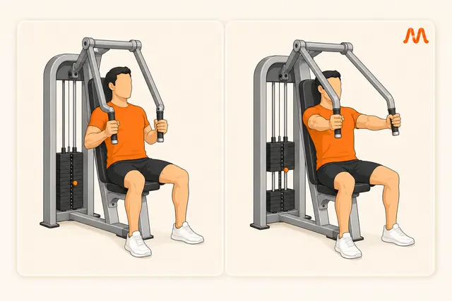 Machine Chest Press exercise illustration