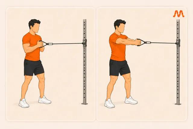 Pallof Press exercise illustration