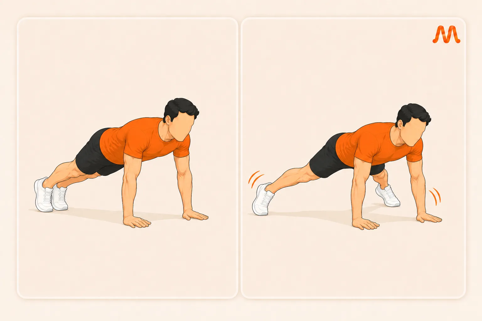 Plank Jack exercise illustration