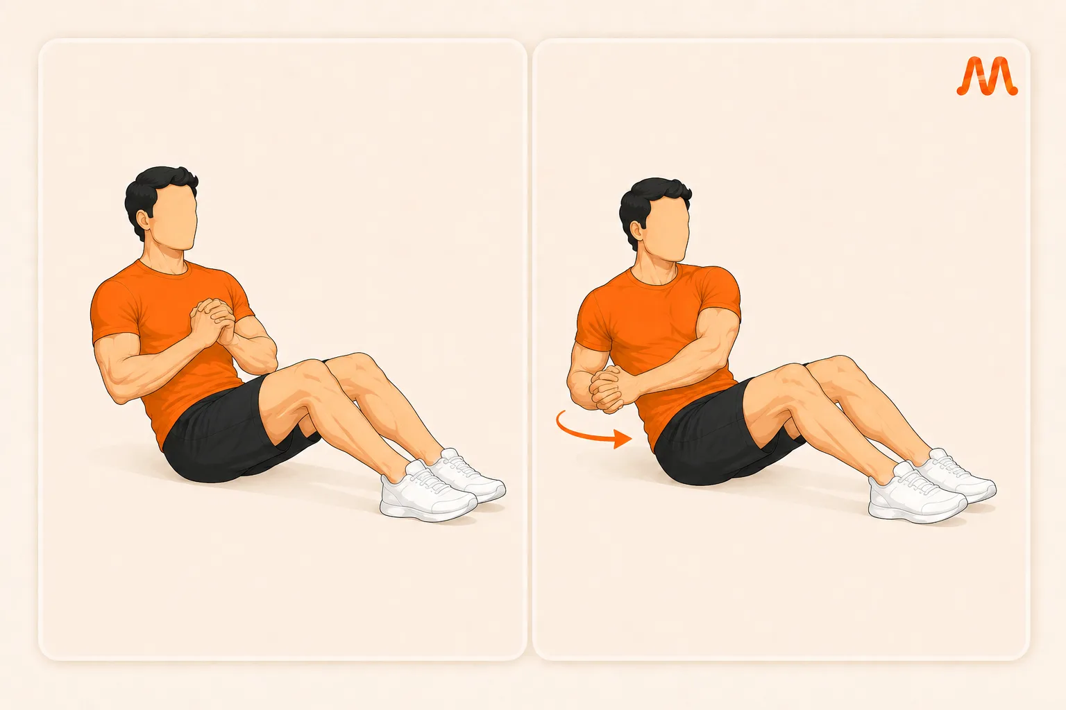Russian Twist exercise illustration