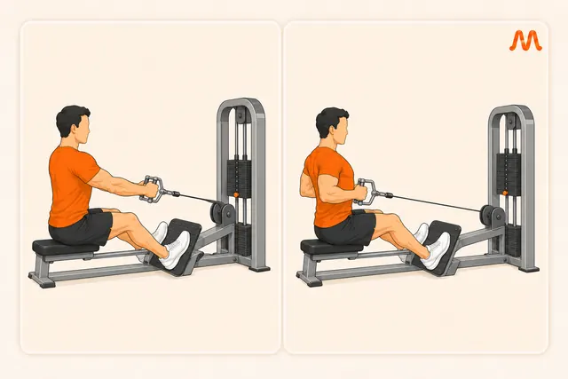 Seated Cable Row exercise illustration