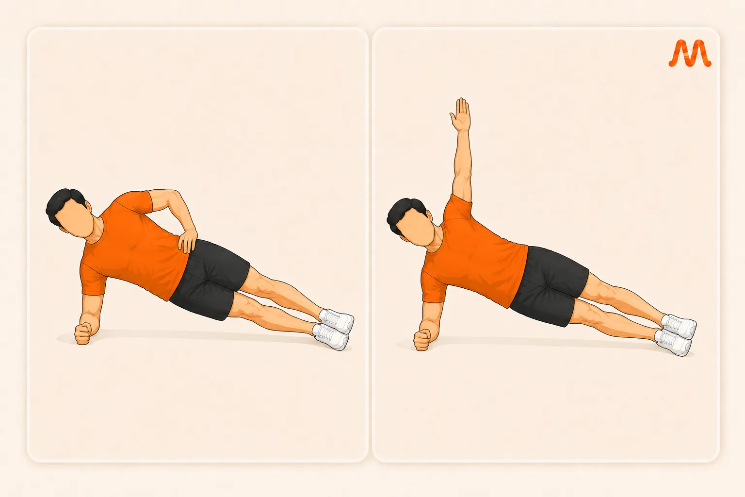Side Plank exercise illustration
