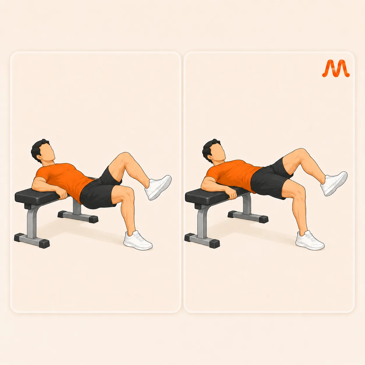 Single-Leg Hip Thrust exercise illustration